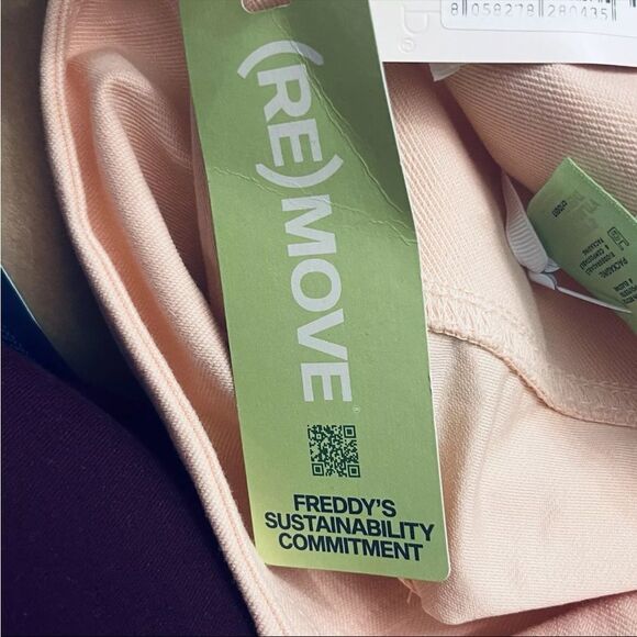 NEW Freddy Italian Crop Peach Pants Limited Edition High Waist 3/Buttons/Zip 8 - Picture 13 of 14